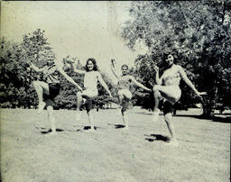 Music Camp August 1-6, 1960: Four Baton Twirlers