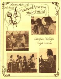 Hiawatha Music Festival Program, 1981