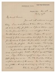 Lucius Lee Hubbard to Fannie Hubbard, 1893-12-10