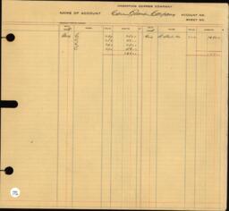 Copper Range Company Transfer Ledger 1907-1928, #020 Expenses - C