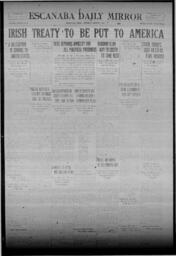 Escanaba Daily Mirror, 1922-03-09