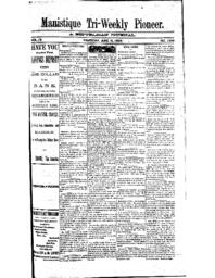 Manistique Tri-Weekly Pioneer, 1892-06-16