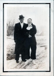 Tom and Dorotha Ross in Winter Clothing