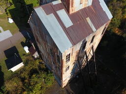 Drone's Eye View of the Champion Mine #4 Shaft House, 2017-10-11 (10 of 32)