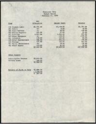 Nishnawbe News Budget Report, 1980-02-11