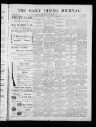 The Daily Mining Journal, 1885-08-26