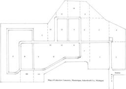 Lakeview Cemetery Map (Manistique, Michigan)