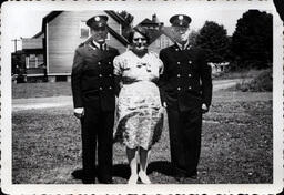 Tom Ross and Father in Uniform with Mother