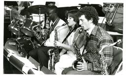 Three Students Playing Saxophones (Part of the NMU Historic Photographs Collection)