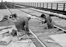 Concrete forms for Mackinac Bridge (1 of 8)