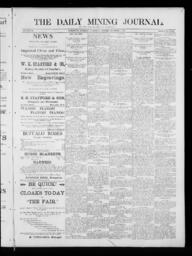 The Daily Mining Journal, 1885-12-02