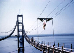 Cable spinning operation for Mackinac Bridge (7 of 12)