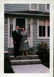 Thomas and Dorotha Ross on Front Stoop