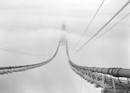 Catwalks to main cables on Mackinac Bridge (3 of 3)