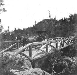 Crossing the Slate River Bridge