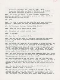 Olive Fox Oral History Interview Transcript, 1994