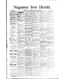 Negaunee Iron Herald, 1889-02-06