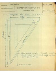 Template for Raise E-3 to E-2, Template for Raise E-4 to E-3, Data for Starting Raise on Third Level E Shaft 