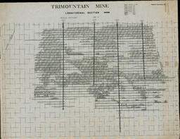 Trimountain Mine Longitudinal Section, Undated