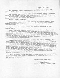 Committee of the Whole, 1982-04-28