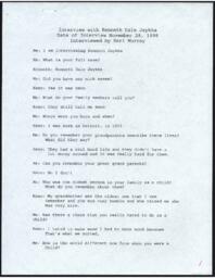 Kenneth Jaykka Oral History Transcript, 1998