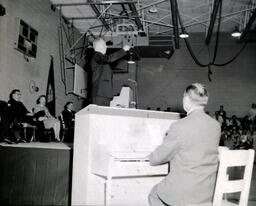 Orientation Week: View of Pianist and Conductor on Stage