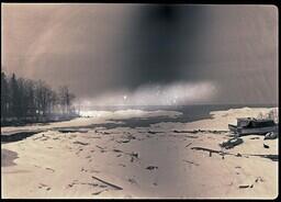 (034-003) Icy River Mouth with Boat