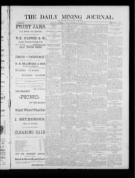 The Daily Mining Journal, 1885-08-10