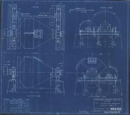 Plans for Hardinge Conical Mill - Setting and Foundation Plan of 6? Pebble Mill