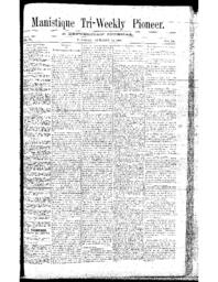 Manistique Tri-Weekly Pioneer, 1888-10-30