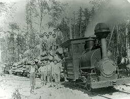 William A. Holmes and Son logging crew