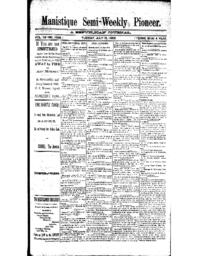 Manistique Semi-Weekly Pioneer, 1892-07-19