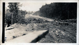 Victoria Pipeline Concrete Saddles Looking North from Station 21 and 50