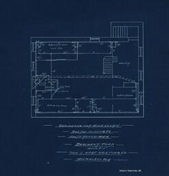 Baltic Mine Clerk's Residence, Basement Heating Plan