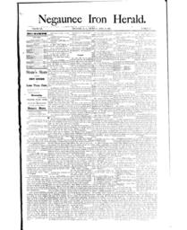 Negaunee Iron Herald, 1885-04-16