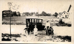 Children and Man with Car