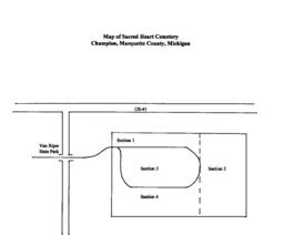 Sacred Heart Catholic Cemetery Map