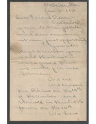 Carl Fauch (?) to Perry Hatch, 1919-01-11