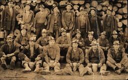 Group Portrait of Workers at Atlantic Mine