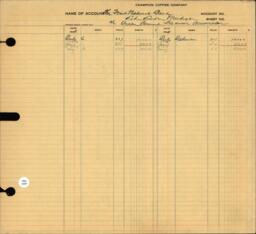 Copper Range Company Transfer Ledger 1907-1928, #046 Expenses F