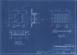 Plans for Hardinge Conical Mill - Manhole Cover and Discharge Grating for 6ft and 8ft Pebble Mills