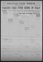 Escanaba Daily Mirror, 1922-10-30