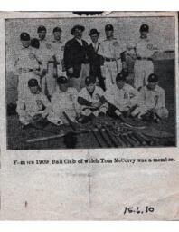 Ontonagon Baseball Club, 1909