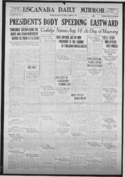 Escanaba Daily Mirror, 1923-08-04