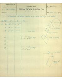 Diagram and tables showing clearance at head sheave and position of skips at plat