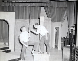 Masquers--"Studio Three" Summer 1960: Actors Rehearsing on Set