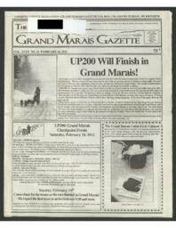 Grand Marais Gazette, 2012-02-16