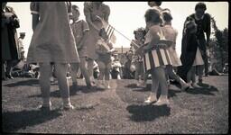 (008-033) Costumed Toddlers on Lawn