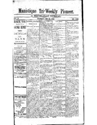 Manistique Tri-Weekly Pioneer, 1892-05-26