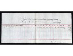 G. Glaser Tax Receipt, 1926-01-09